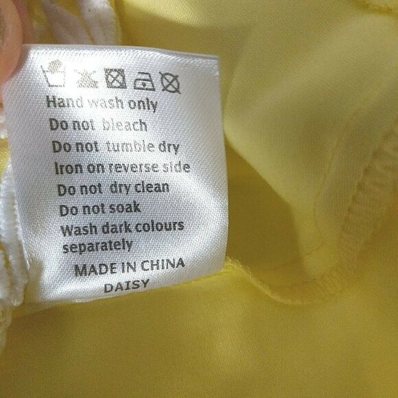 London Dress Company Yellow White Floral Sheath Dress Size 2 - Picture 6 of 6